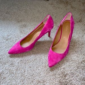 EUC Calvin Klein Gayle Heel Jazzberry Suede Sz 10